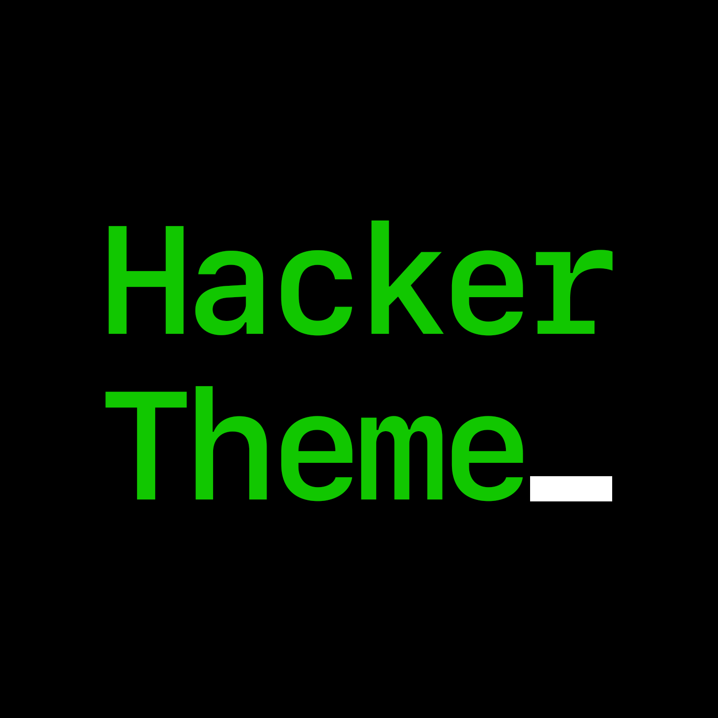 Pro hacker theme